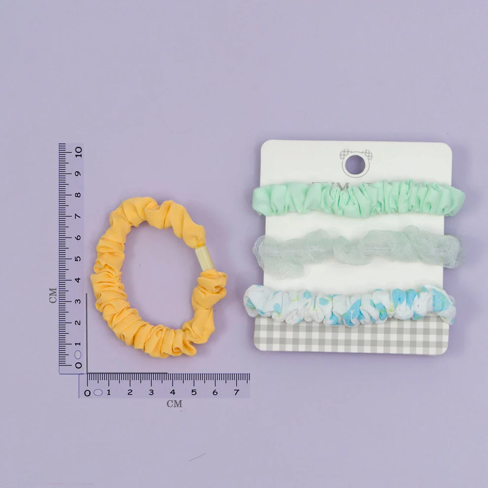 Pastel Ruffle Mini Scrunchie Set - Image 8