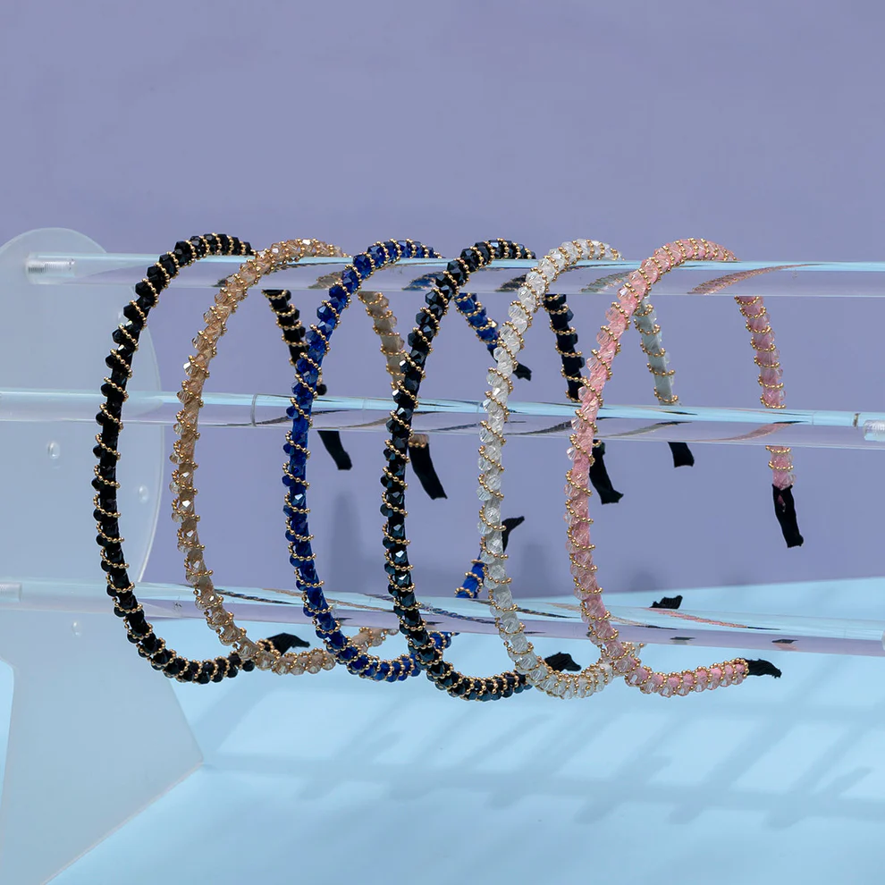 Gem Glow Crystal Braided Headband