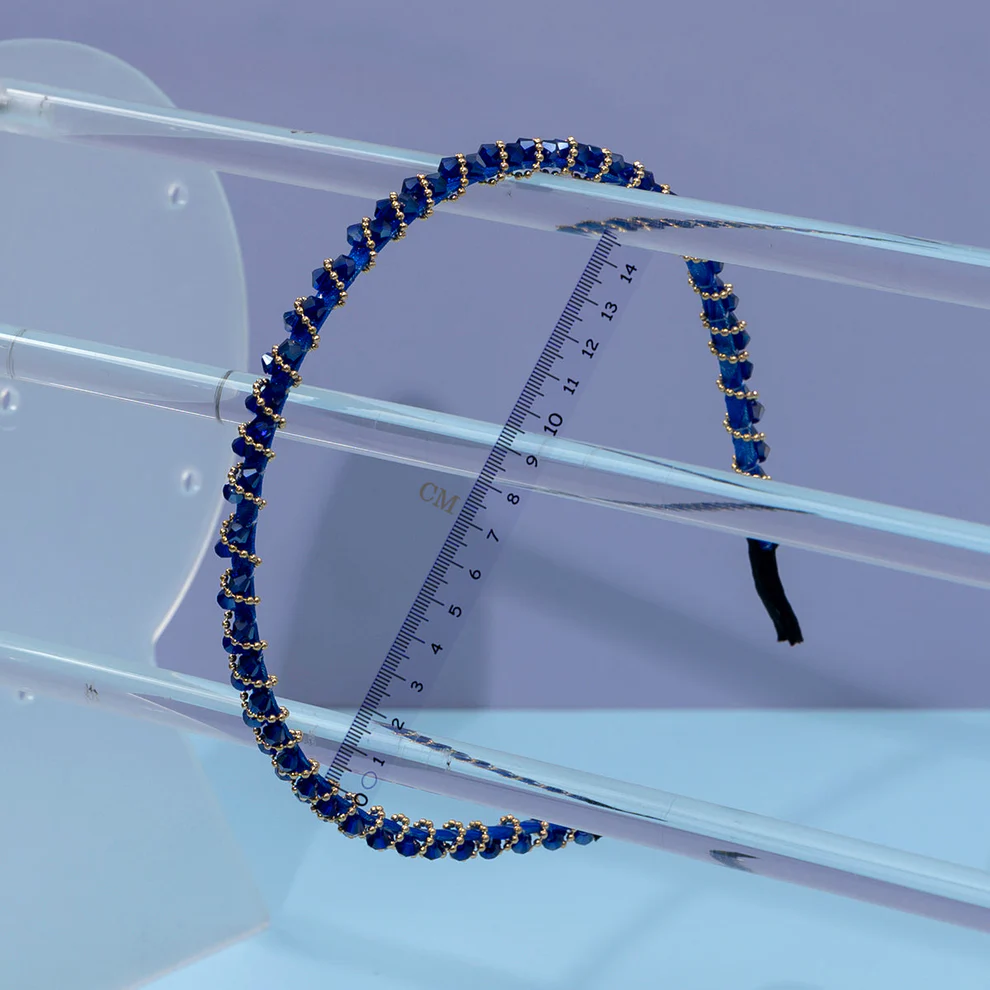 Gem Glow Crystal Braided Headband - Image 4