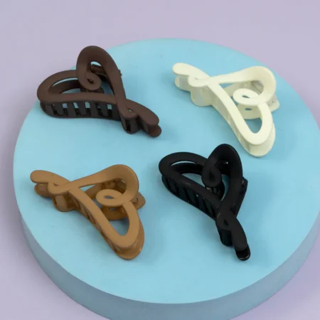 Heart Whirl Matte Claw Clip