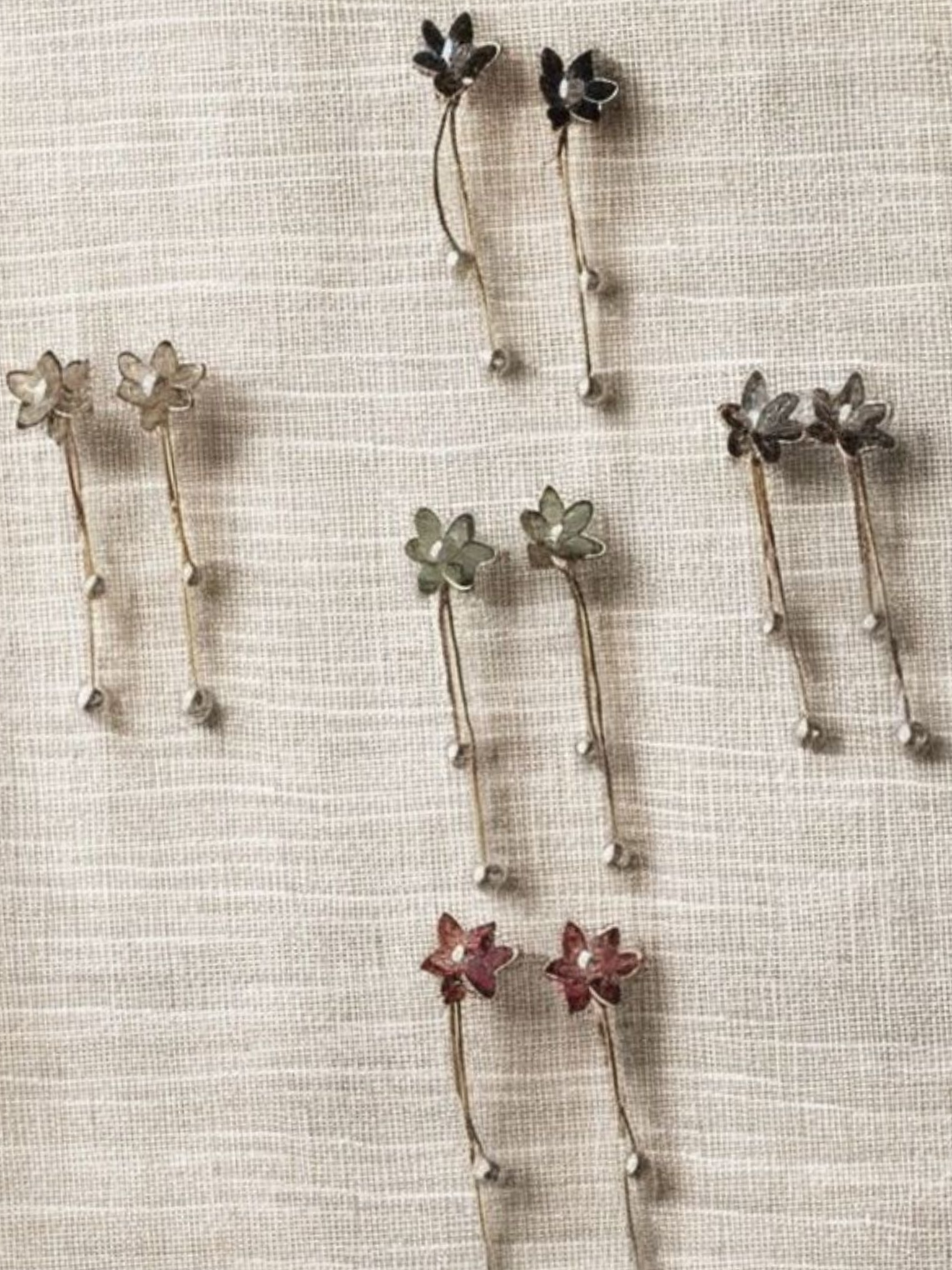 Blossom Pearl Cascade Translucent Earrings - Image 2