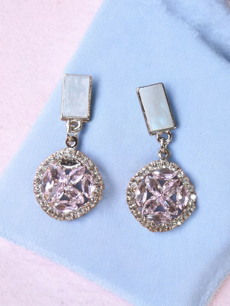 Lustredrop Iris Glow Statement Earrings - Image 5