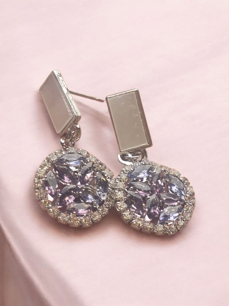 Lustredrop Iris Glow Statement Earrings - Image 3