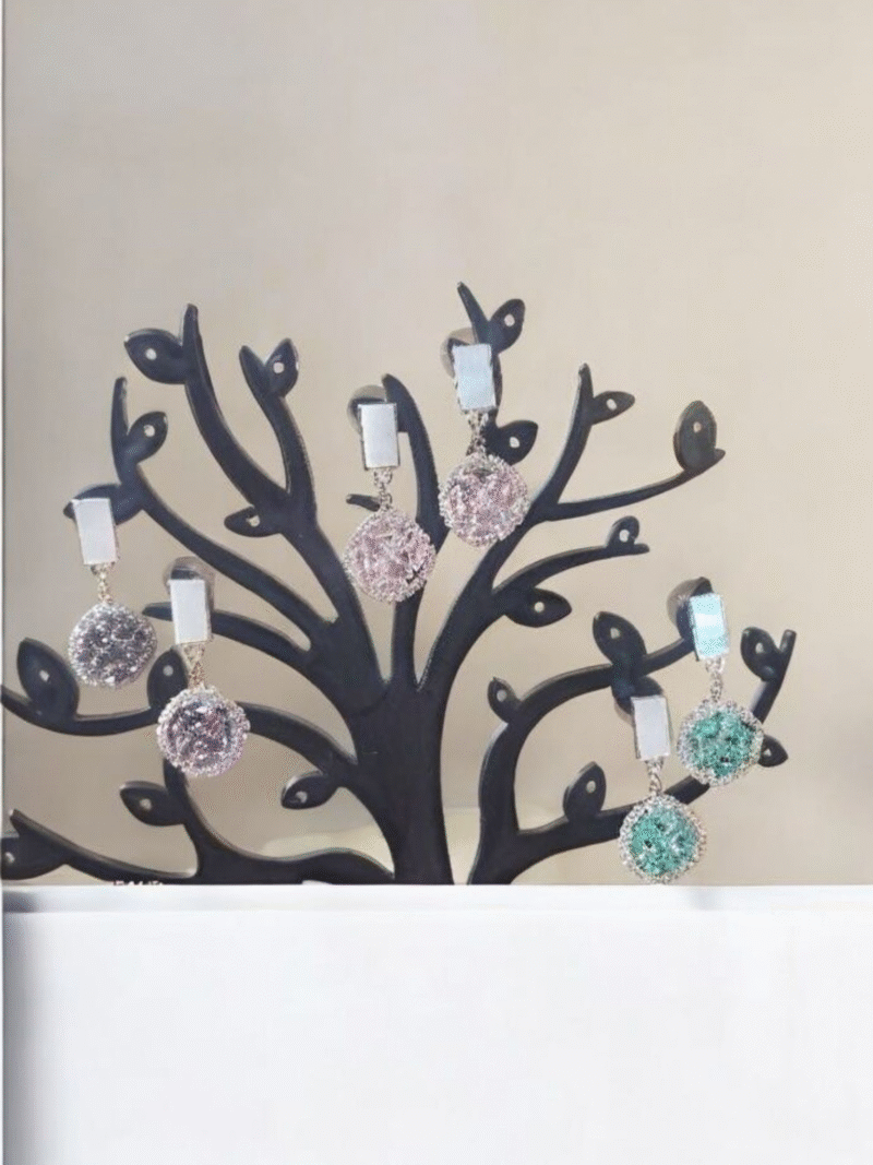 Lustredrop Iris Glow Statement Earrings - Image 4