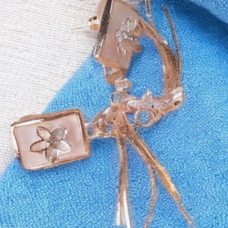 Glided Petal trail Luxe Drop Earrings