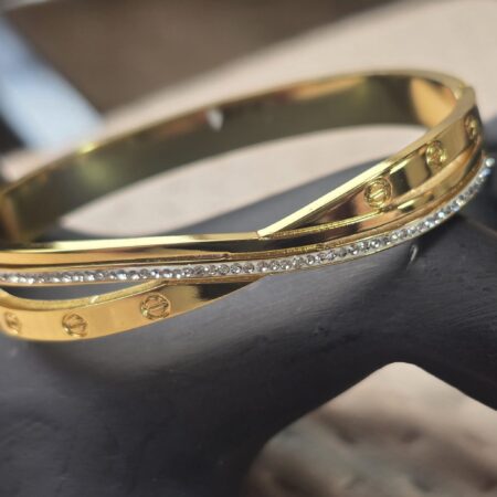 Twilight Gleam Dual-Layer Crystal Bracelet