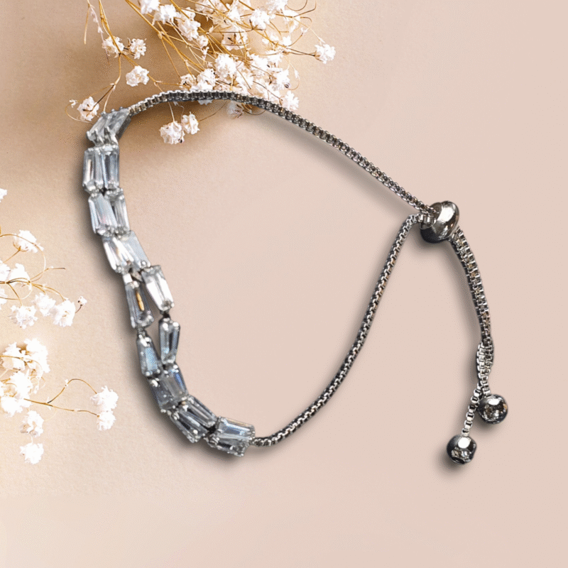 Twilight Twin Row Baguette Bracelet - Image 3