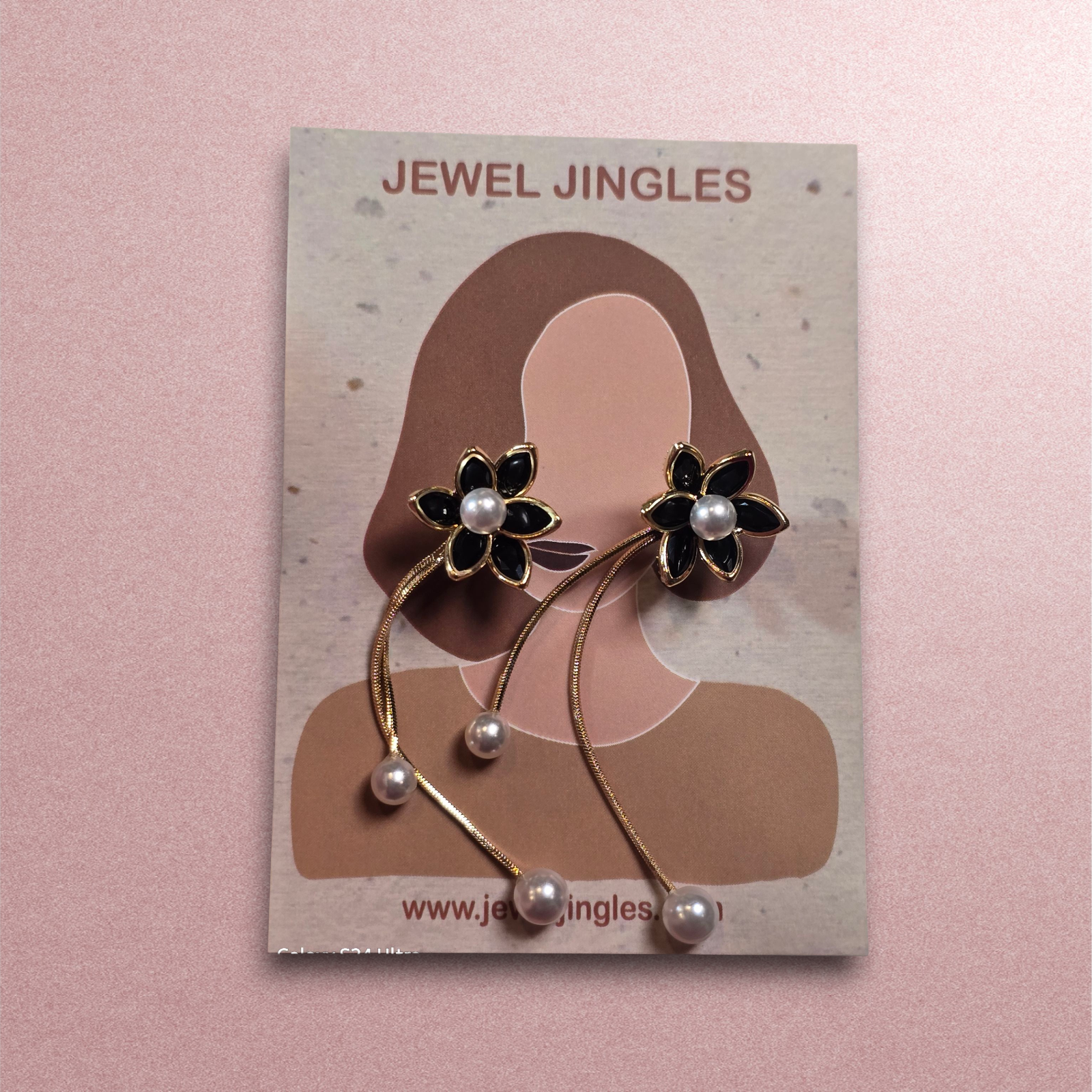 Blossom Pearl Cascade Translucent Earrings - Image 5