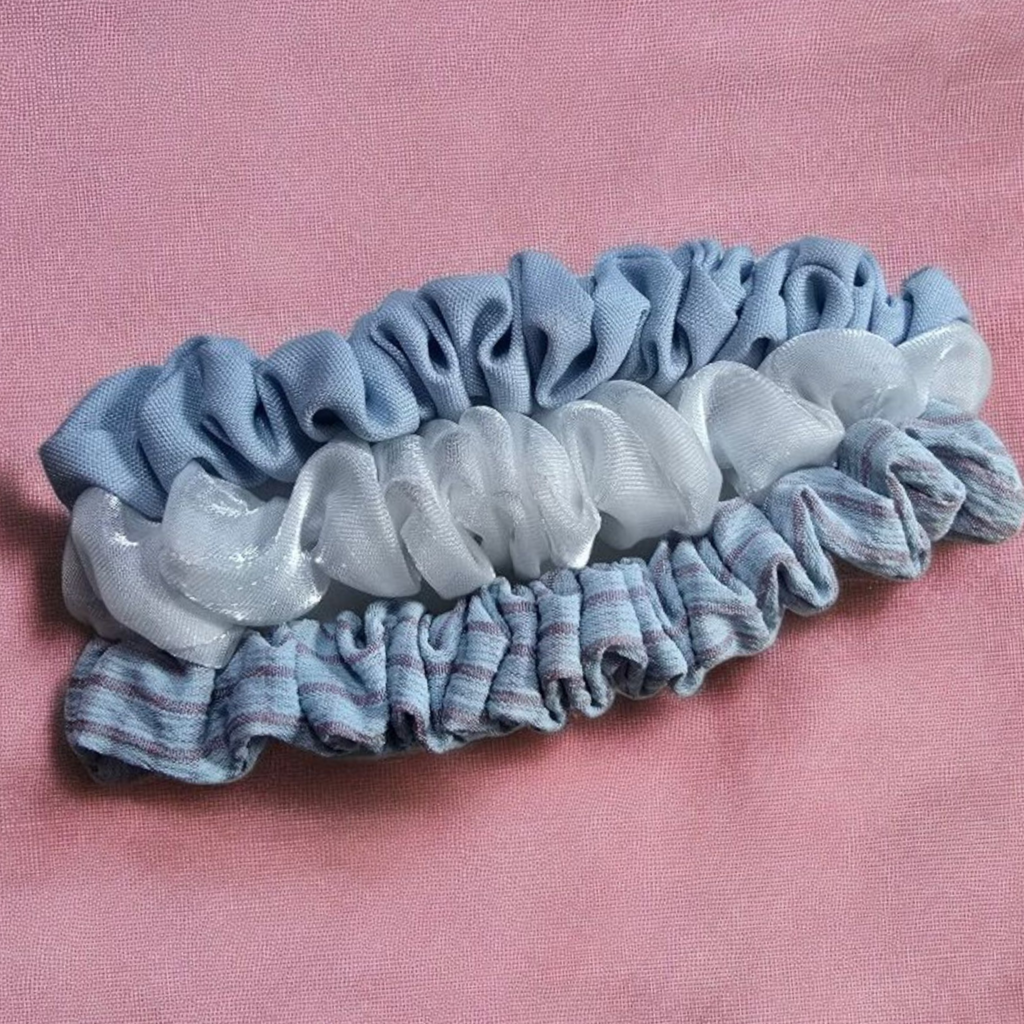 Pastel Ruffle Mini Scrunchie Set - Image 13