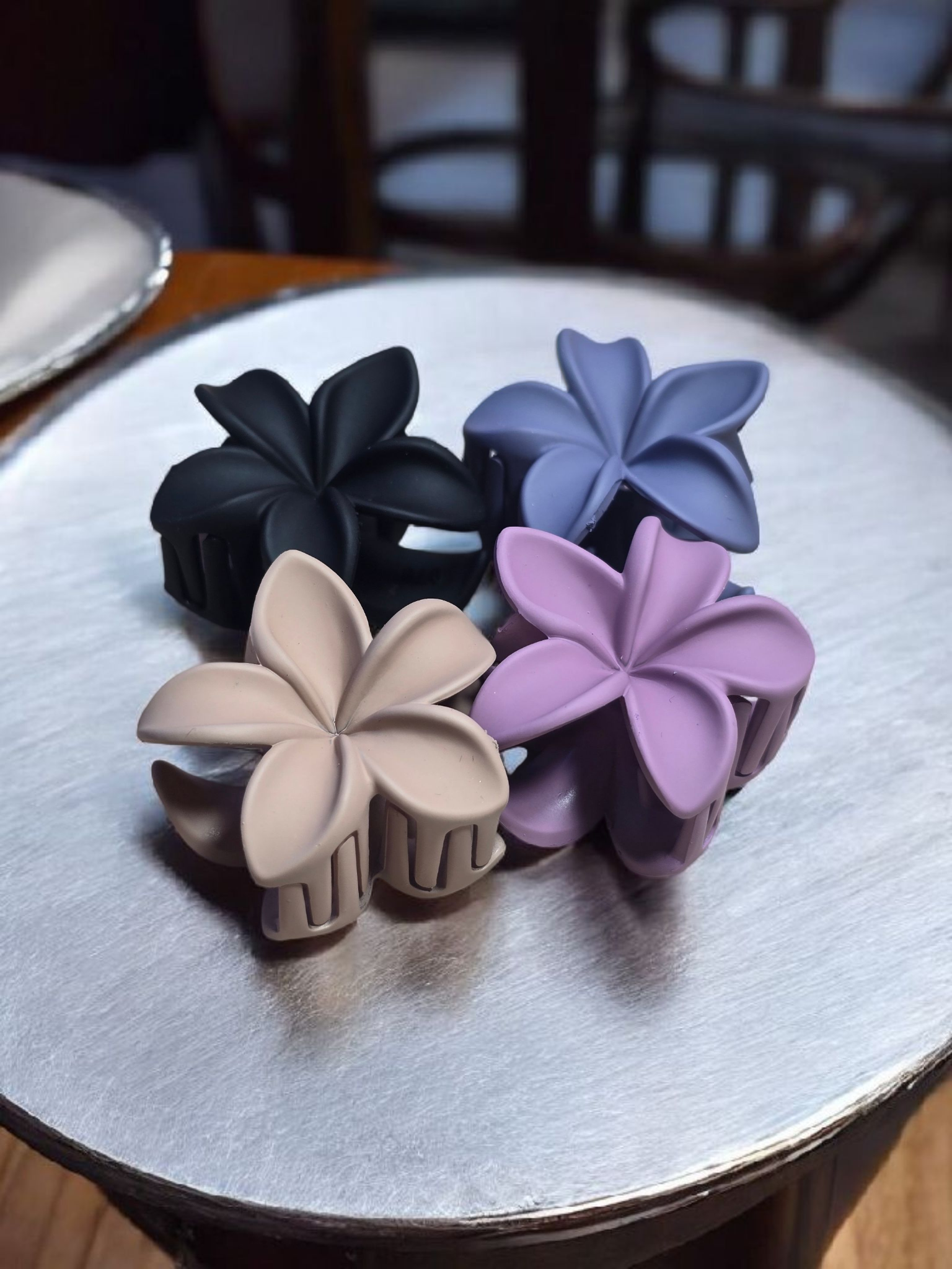 Petal Bloom Matte Claw Clip