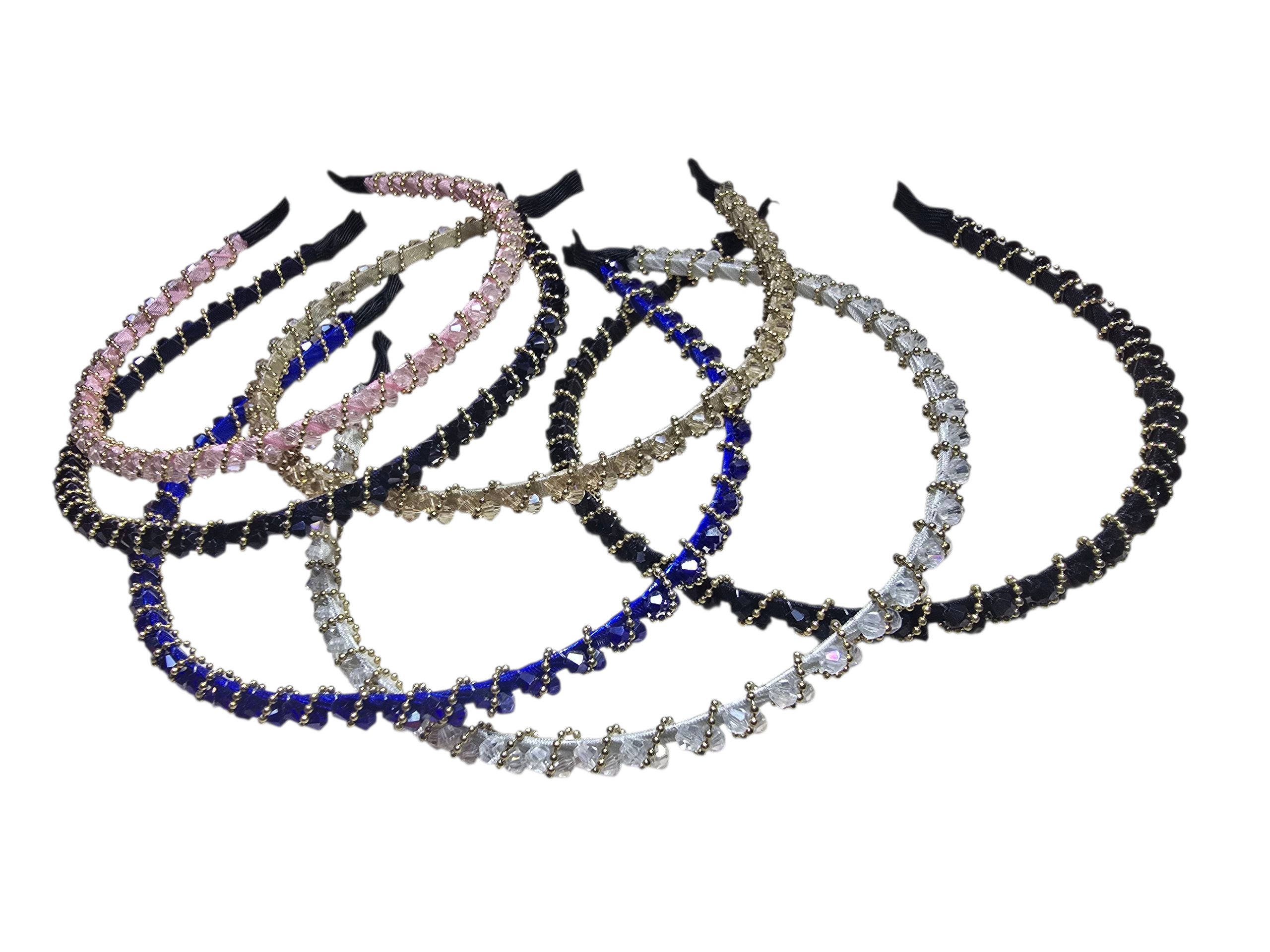 Gem Glow Crystal Braided Headband - Image 2